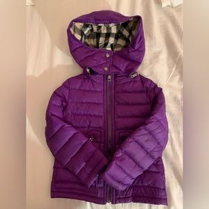 Burberry Girls puffer coat